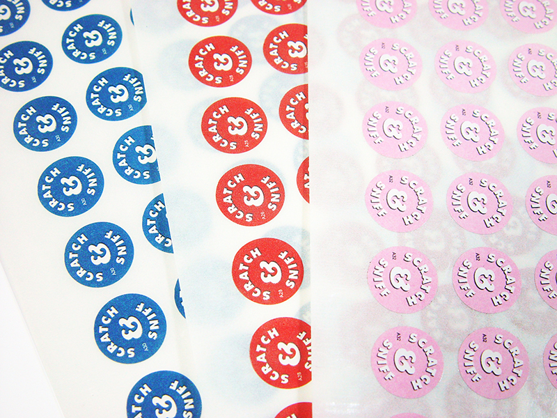 Smelly Stickers, Custom Scented Stickers